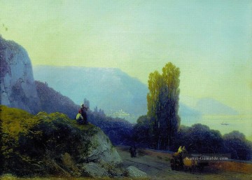Berg Werke - Ivan Aivazovsky auf dem Weg zum yalta Berg